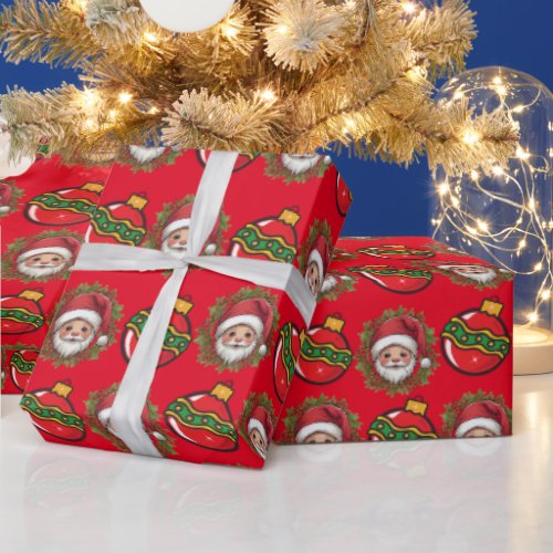 Funny Christmas Red Merry Christmas  Wrapping Paper