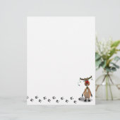 Funny Christmas Red Nosed Reindeer (Standing Front)