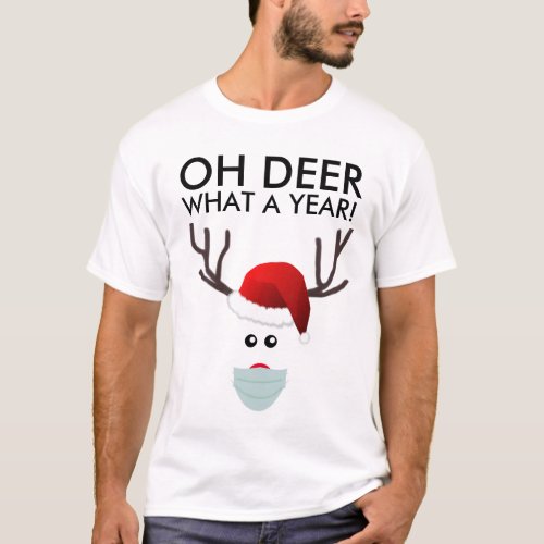 Funny Christmas Reindeer Holiday Fashion T_Shirt