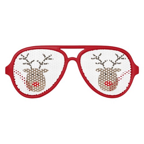 Funny Christmas reindeer party shades sunglasses