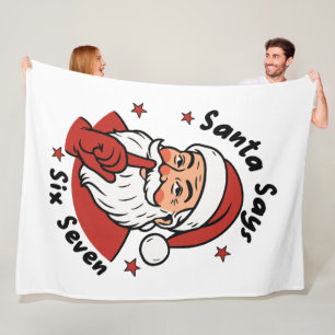 Funny Christmas Saint Nicholas Design Dutch Holida Fleece Blanket