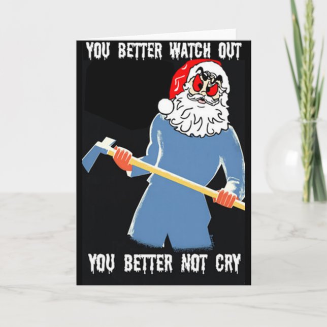 FUNNY CHRISTMAS SANTA CARD (Front)