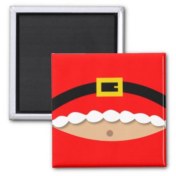 Funny Christmas Santa Claus Suit Magnet by mazarakes at Zazzle