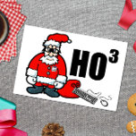 Funny Christmas Santa Geek Tech Nerd Holiday Card<br><div class="desc">Send this funny Christmas card to the tech savvy,  math whiz,  mad scientist or computer nerd. And how does Santa Geek express his "ho ho ho"? Probably something like  HO3 or HO to the third power (HO cubed)!</div>