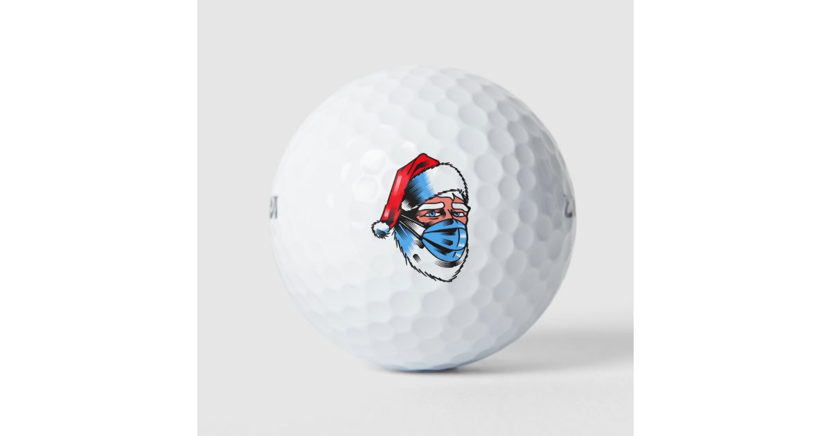 Funny Santa Claus golf gift for Merry Christmas Golf Balls, Zazzle