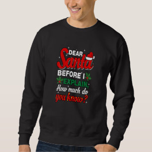 Funny Christmas Santa Matching Family Christmas Sweatshirt