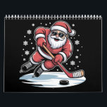 Funny Christmas Santa Playing Ice Hockey Xmas  Calendar<br><div class="desc">Funny Christmas Santa Playing Ice Hockey Xmas Sport</div>