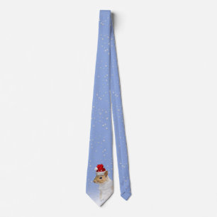 Funny Christmas Santa Squirrel Neck Tie