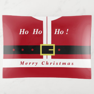 Funny Christmas Santa Trinket Tray
