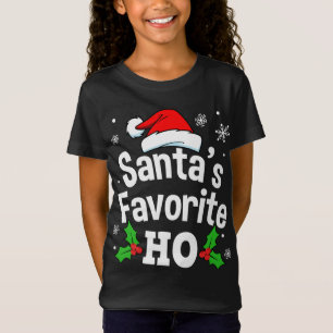 Funny Christmas Santa's Favorite Ho Cute T-Shirt