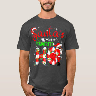 Funny Christmas Santa's Favorite Ho Xmas T-Shirt