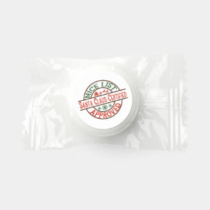Funny Christmas Santa's list word art Life Saver® Mints
