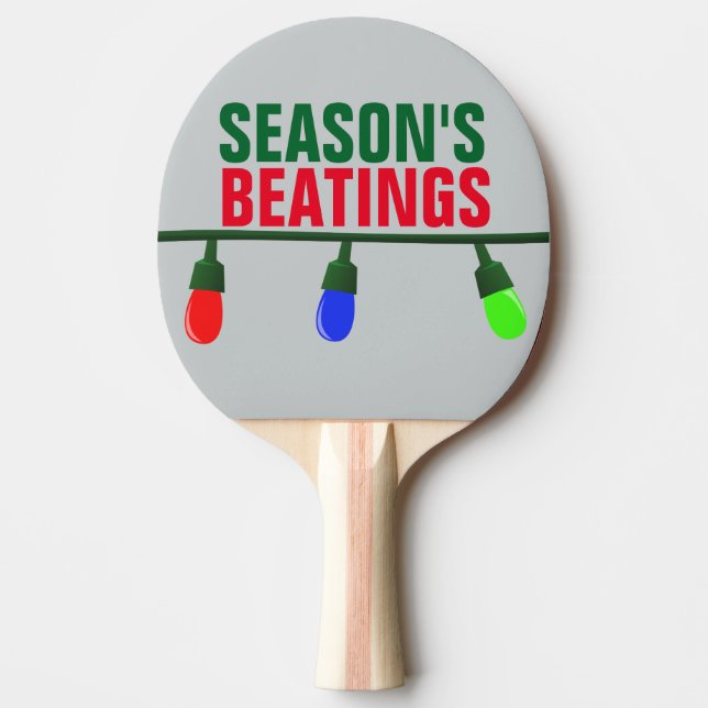 Funny Christmas, Season's Beatings Ping-Pong Paddle (Front)