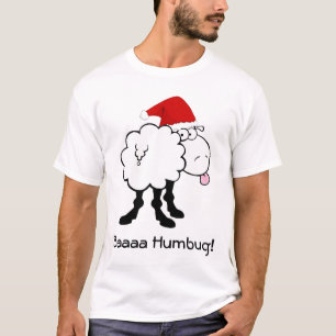 funny christmas sheep bah humbug tshirt