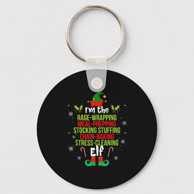 Funny Christmas Shirt For Women I'm The Rage Wrapn Keychain (Front)