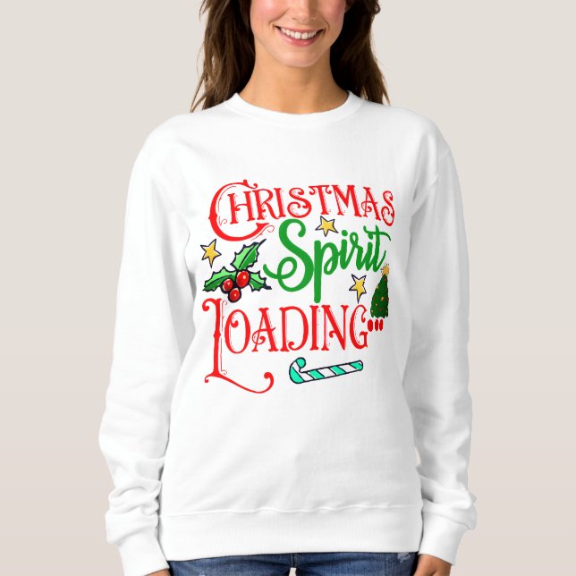 Funny Christmas shirt with loading design (Front)