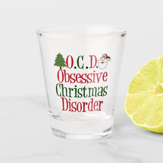 Funny Christmas Shot Glass (Front)