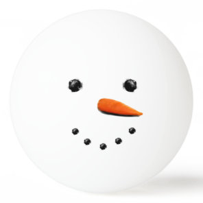 Funny Christmas Snowman Ping Pong Ball