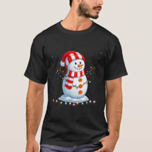 Funny Christmas Snowman Tee Cute Santa Men Women K