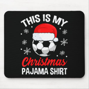 Funny Christmas Soccer Ball Pajama Pj Outfit Men W Mouse Pad