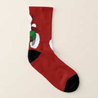 Funny Christmas Socks African Santa Socks Custom