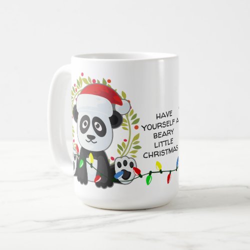 Funny Christmas Song Pun Panda Coffee Mug