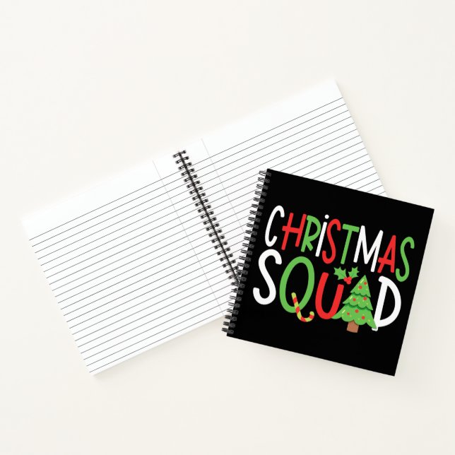 Funny Christmas Squad Family Holiday  Notebook (Inside)