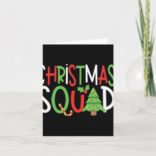Funny Christmas Squad Family Holiday T Shirt Card