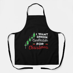 Funny Christmas Stock Market Trading Apron