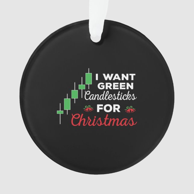 Funny Christmas Stock Market Trading Ornament (Front)