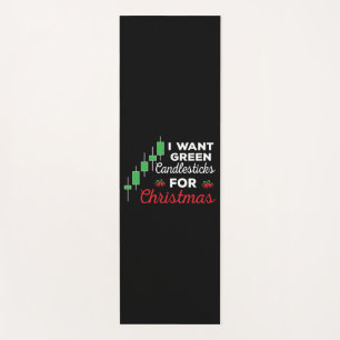 Funny Christmas Stock Market Trading Yoga Mat