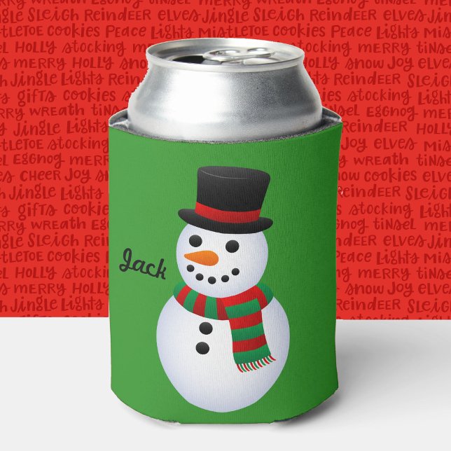Funny Christmas Stocking Stuffer Can Cooler NAME (Creator Uploaded)