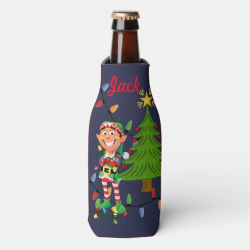 Funny Christmas Stocking Stuffer YOUR NAME Beer Bottle Cooler