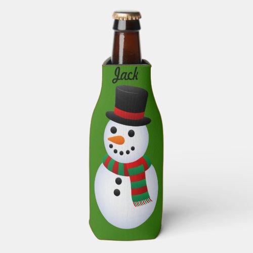 Funny Christmas Stocking Stuffer YOUR NAME Beer Bottle Cooler