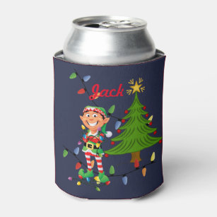 Christmas Funny Beer Can Coolers- 12 Pack Party Favor Drink Coolies for Man- Gag Gifts for Christmas Holiday Parties - Novelty Beverage Insulators