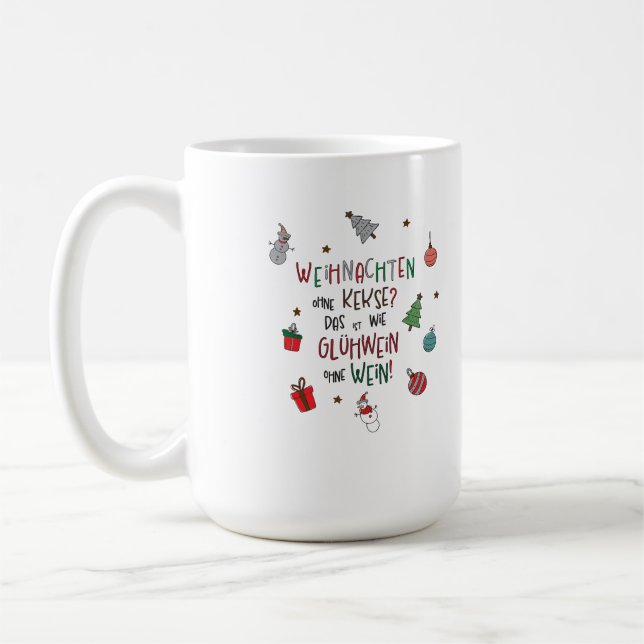 funny Christmas street Coffee Mug (Left)
