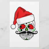 Funny Christmas Sugar Skull (Front)