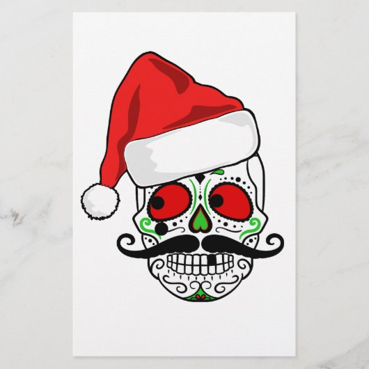 Funny Christmas Sugar Skull (Front)