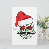 Funny Christmas Sugar Skull (Standing Front)