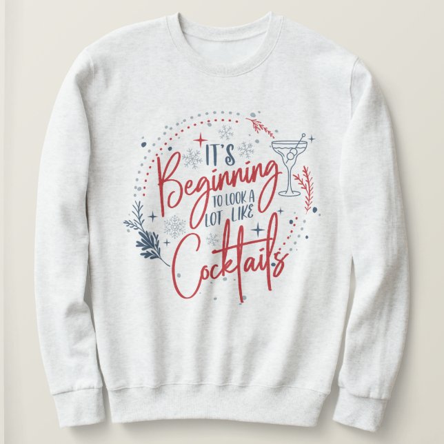 Funny Christmas Sweatshirt for Adults (Design Front)