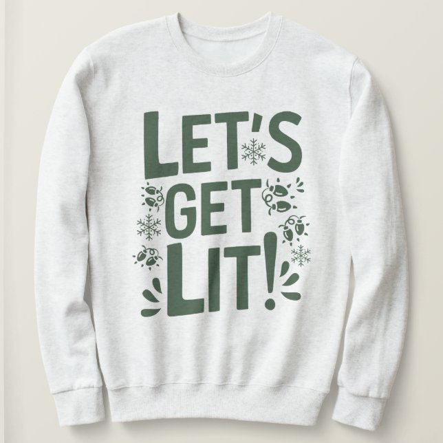 Funny Christmas Sweatshirt for Adults (Design Front)