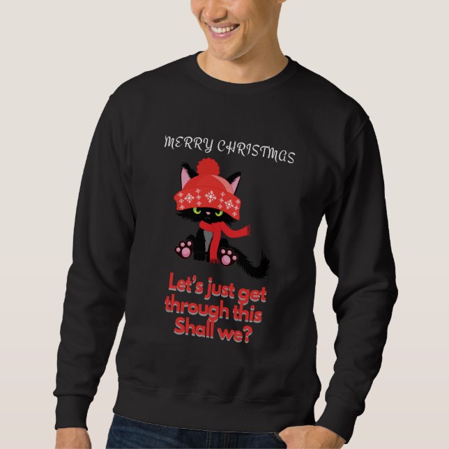 Funny Christmas Sweatshirt Holiday (Front)