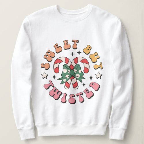 Funny Christmas Sweatshirt Holiday Candy Cane Sweatshirt