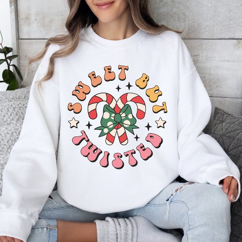 Funny Christmas Sweatshirt Holiday Candy Cane Sweatshirt