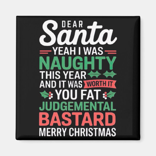 Funny Christmas T Shirt  Magnet (Front)