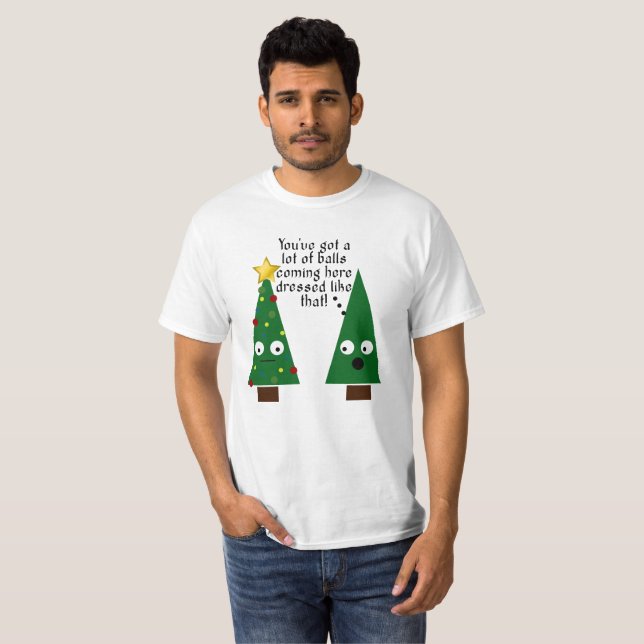 Funny Christmas Tacky Men's Sweatshirt T-Shirt (Front Full)