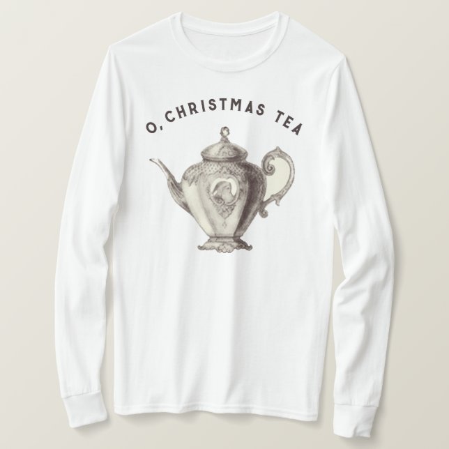 Funny Christmas Tea T-Shirt (Design Front)