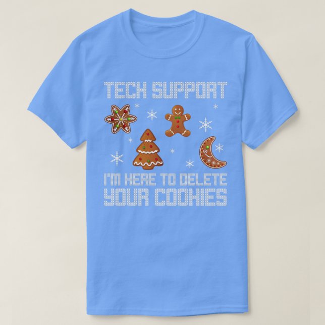 Funny Christmas Tech Support Shirt Computer Progra (Design Front)