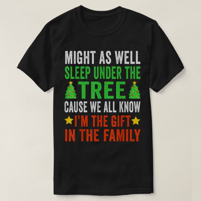 Funny Christmas Tee s Kids Christmas Pajamas Girls (Design Front)