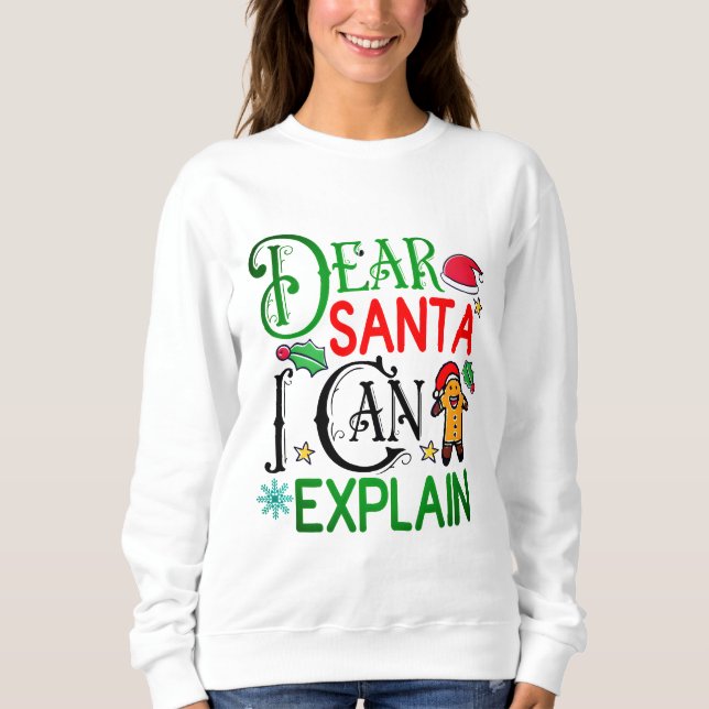 Funny Christmas tee with a joyful design (Front)